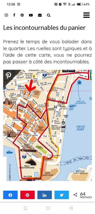 Cosy 40M2 City Center 'Le Panier' Marseille Extérieur photo